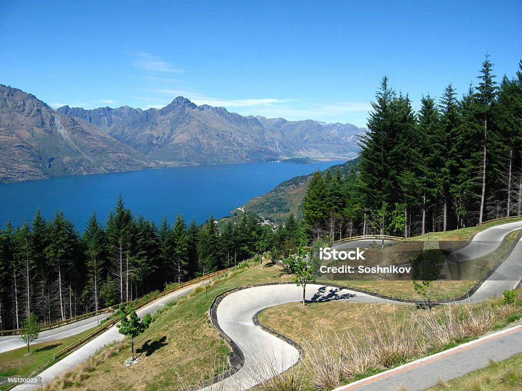 Piste de Luge, Queenstown, Nouvelle-Zélande - Photo de Au-dessus de libre de droits