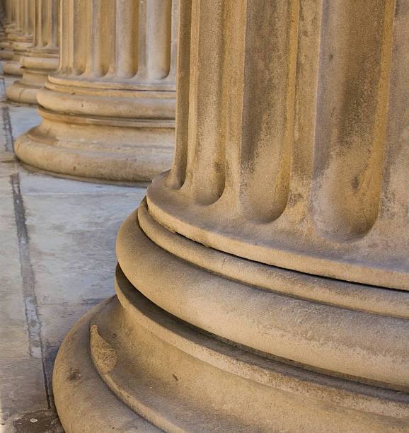 istock Base of neoclassical pillars 145120072