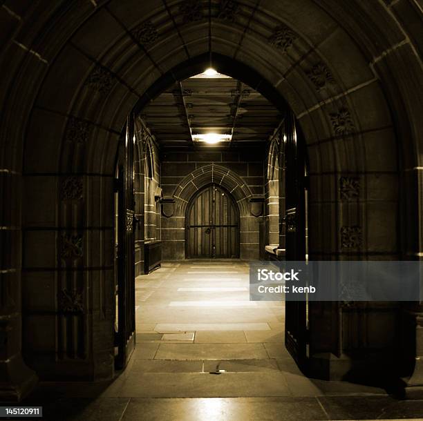 Arched Doors In Ancient Building Stock Photo - Download Image Now - Arch - Architectural Feature, Architecture, Built Structure