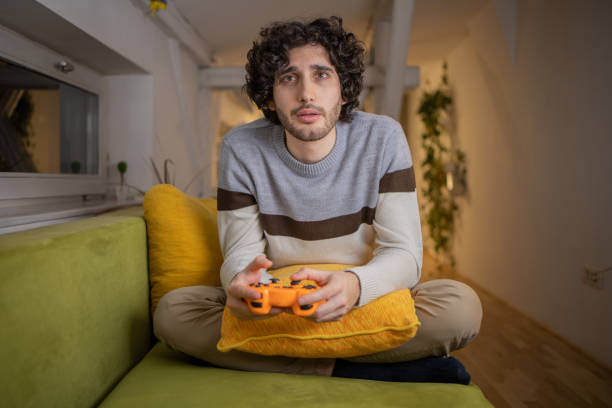 istock Young gamer playing esports 1451224165
