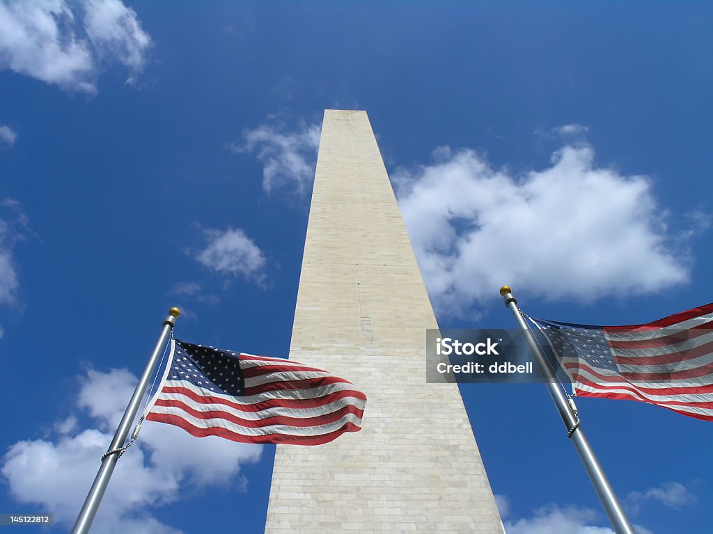 Washington Monument Looking up at the Washington Monument. American Culture Stock Photo