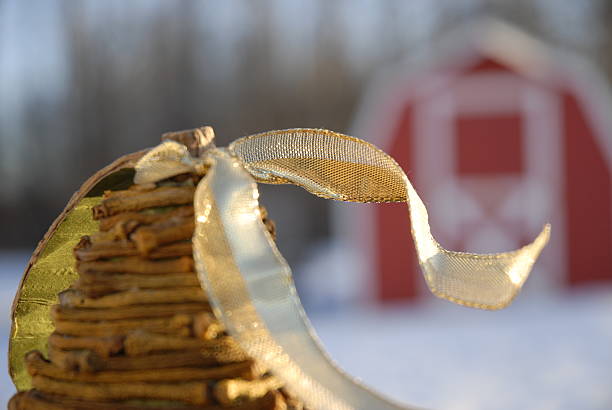 Golden Ribbon stock photo