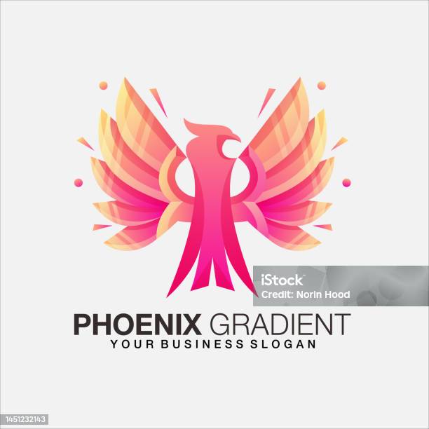 Phoenix Gradient Vector Design Stock Illustration - Download Image Now ...