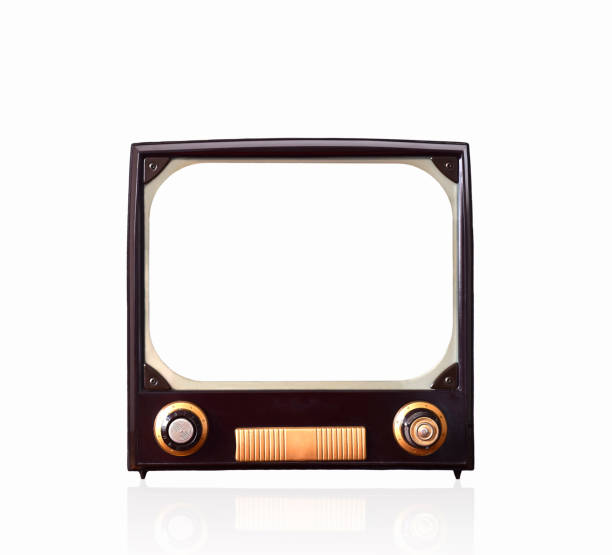 istock Old retro TV set isolated cutout 1451232612