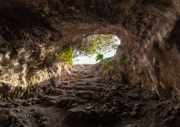 istock Exit  from the cave where the primitive people lived in Tel Yodfat National park, in northern Israel 1451268007