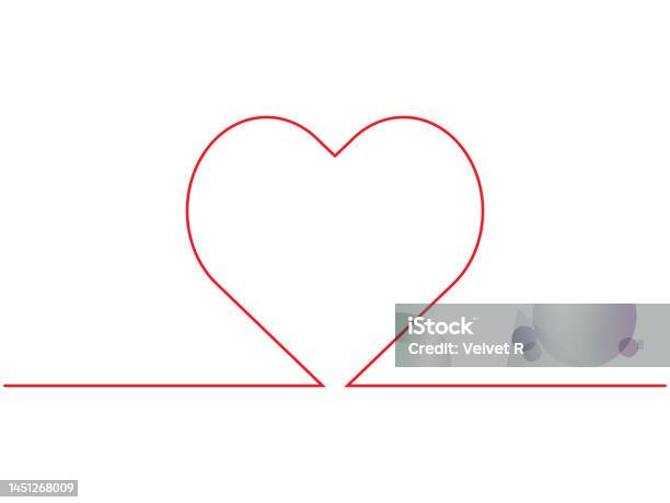 Heart Use Line Heart Line Stock Illustration - Download Image Now - Abstract ...