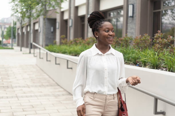 istock African American businesswoman walking on her way from work 1451281284