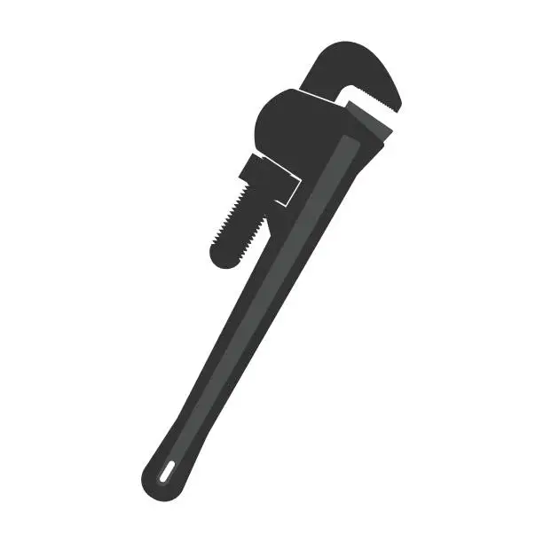 Vector illustration of wrench icon vector