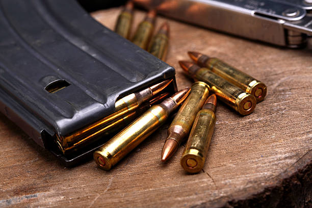 ammo and weapon stock photo