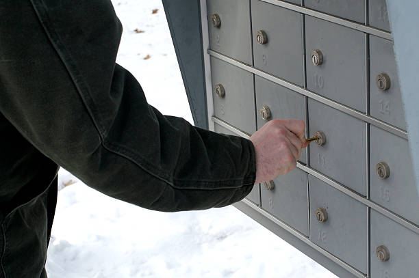 Checking the Mail stock photo