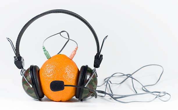 istock orange and headphones 145128857