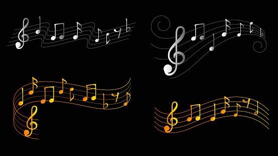 Musical notes design vector