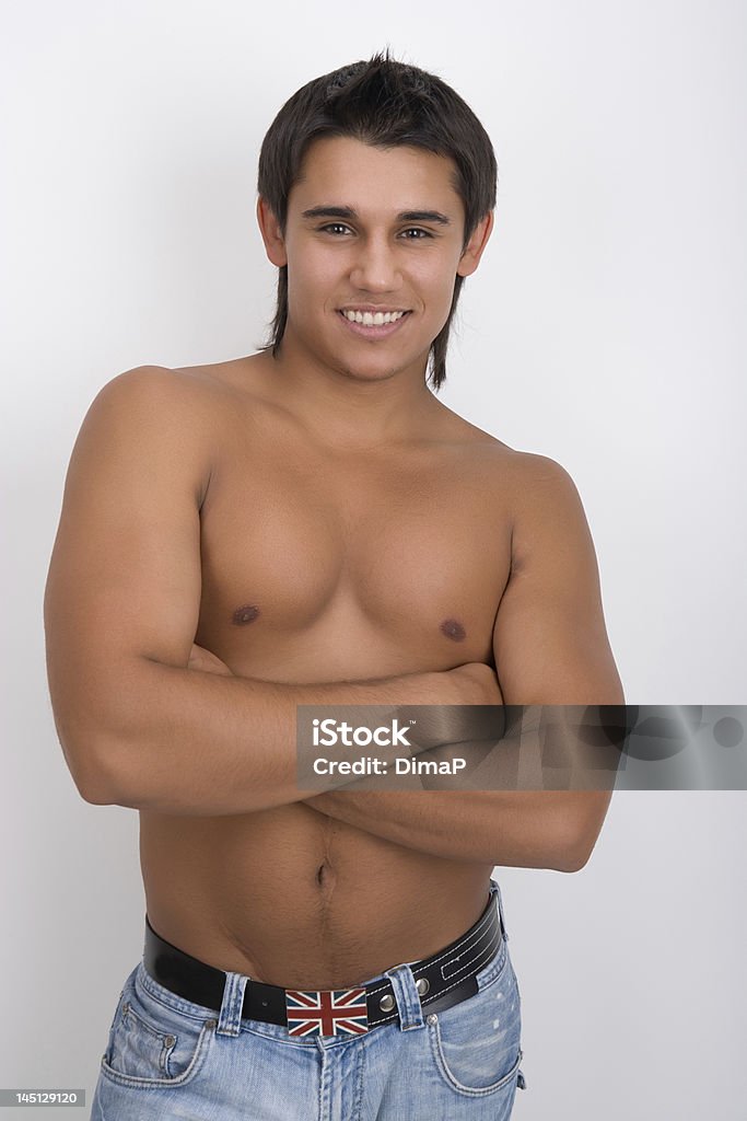 Ragazzo sorridente - Foto stock royalty-free di Abbronzatura