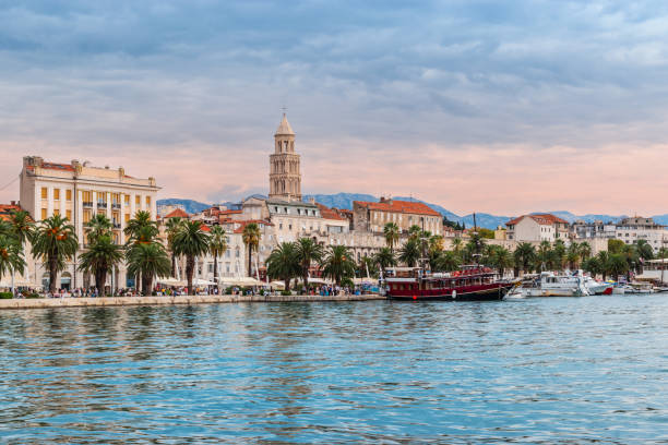 istock Old town and harbor view in Split, Croatia. 1451295075