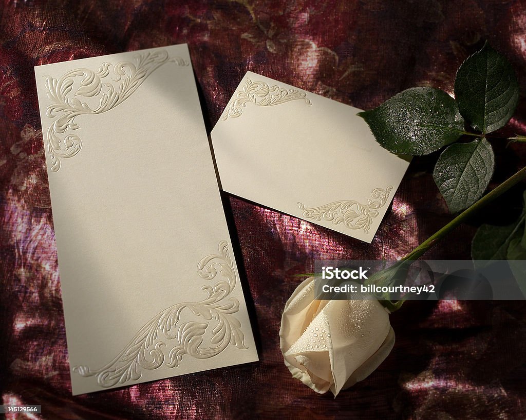 Cartões com Rose - Foto de stock de Amor royalty-free