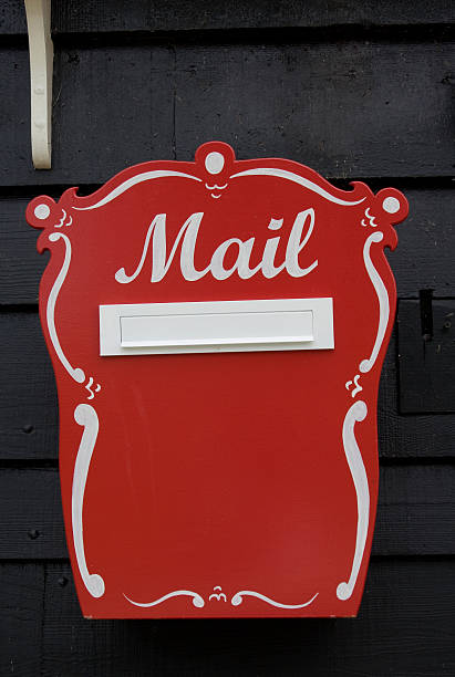 Red Mail Box stock photo