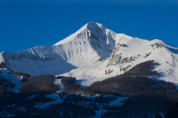 Lone mountain montana Early monring on Lone Mountain in Big Sky Montana big sky ski resort stock pictures, royalty-free photos & images