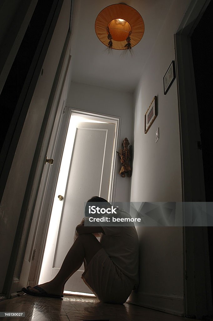 Man sitting on the floor Adult Stock Photo