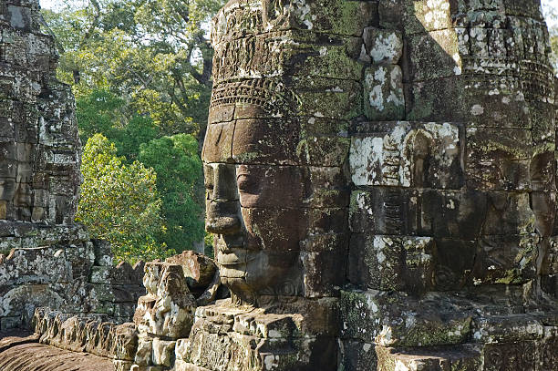 앙코��르 톰 - banyan tree asian ethnicity art cambodia 뉴스 사진 이미지