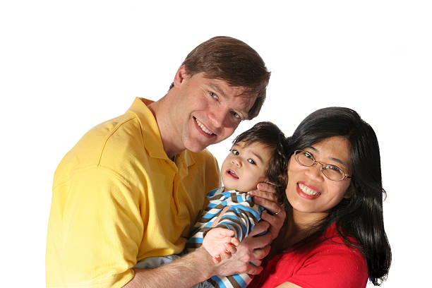 istock Happy interracial family 145130223