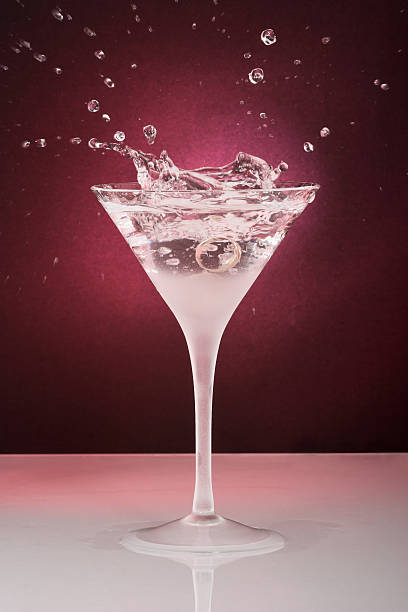 istock cocktail glass with drops and ring 145130312