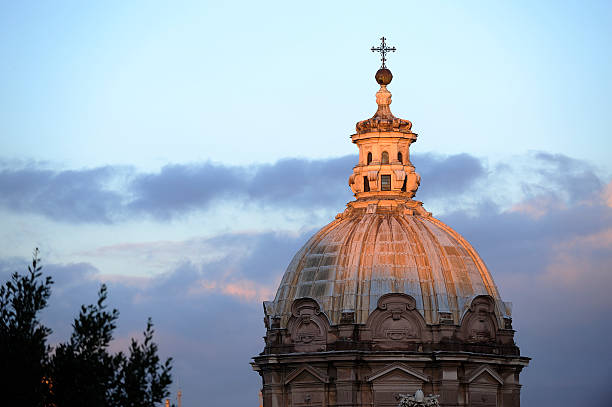 istock Roman cupola in the sunset 145130342
