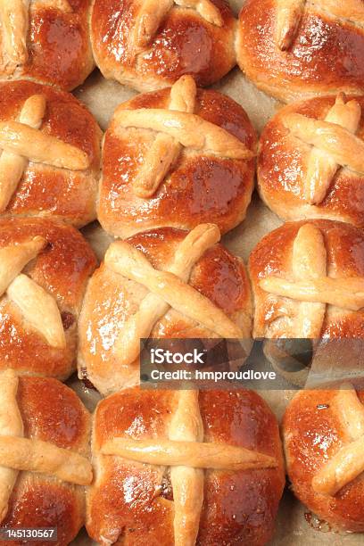 Batch Buns Stock Photo - Download Image Now - Baked, Cross Shape, Cultures