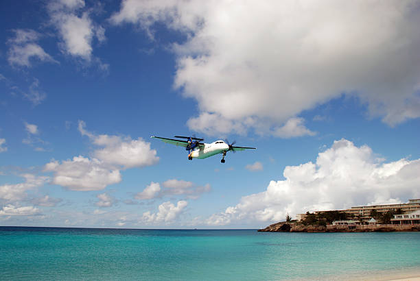 istock Maho Beach Plane Landing Saint Martin 145131171