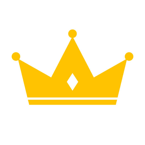 ilustrações de stock, clip art, desenhos animados e ícones de king's crown. the winning icon. vector. - rank first place podium number 1