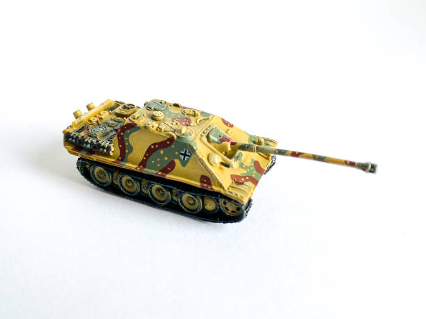 istock World war 2 tank model toy isolate on white background 1451312467