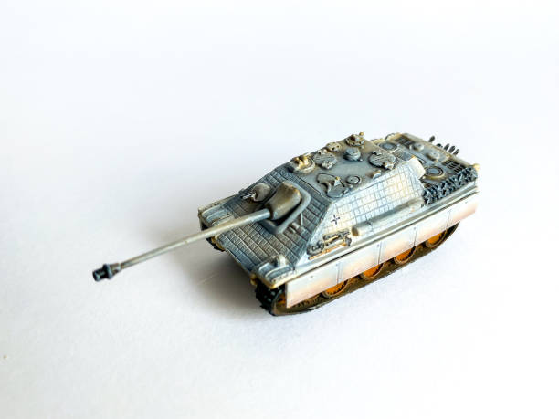 istock World war 2 tank model toy isolate on white background 1451312493