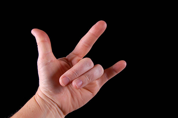 je t'aime» dans la langue des signes - letter l human hand human finger human thumb photos et images de collection
