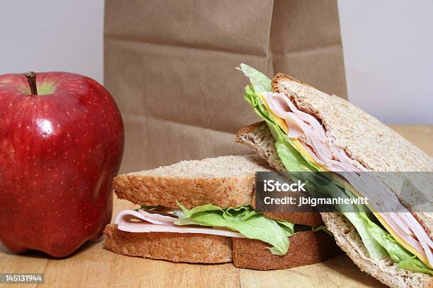 Turcja Sandwhich - zdjęcia stockowe i więcej obrazów Lunch - Lunch, Papierowa torba, Brązowy