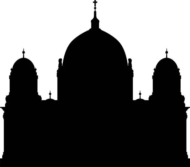 Vector illustration of Berlin Cathedral