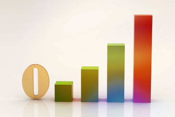 istock Bar Chart Graph Diagram Financial Analytic Statistical Business Infographic Illustration. 3D rendering 1451324301