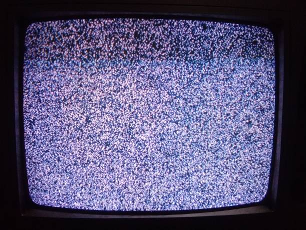istock A television with blurry picture no signal 1451325703