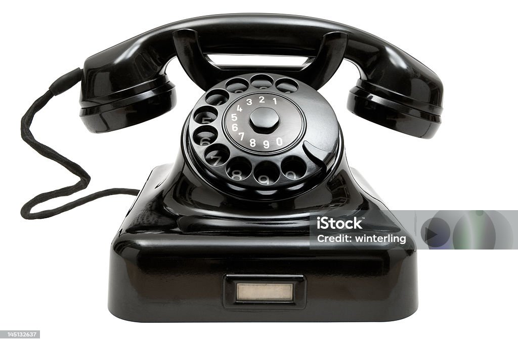 Vecchio telefono - Foto stock royalty-free di Telefono