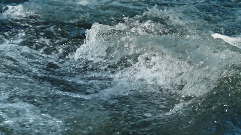 Surface water in the river at forest,Close-up