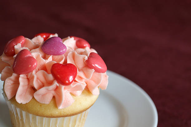 Valentine Cupcake stock photo