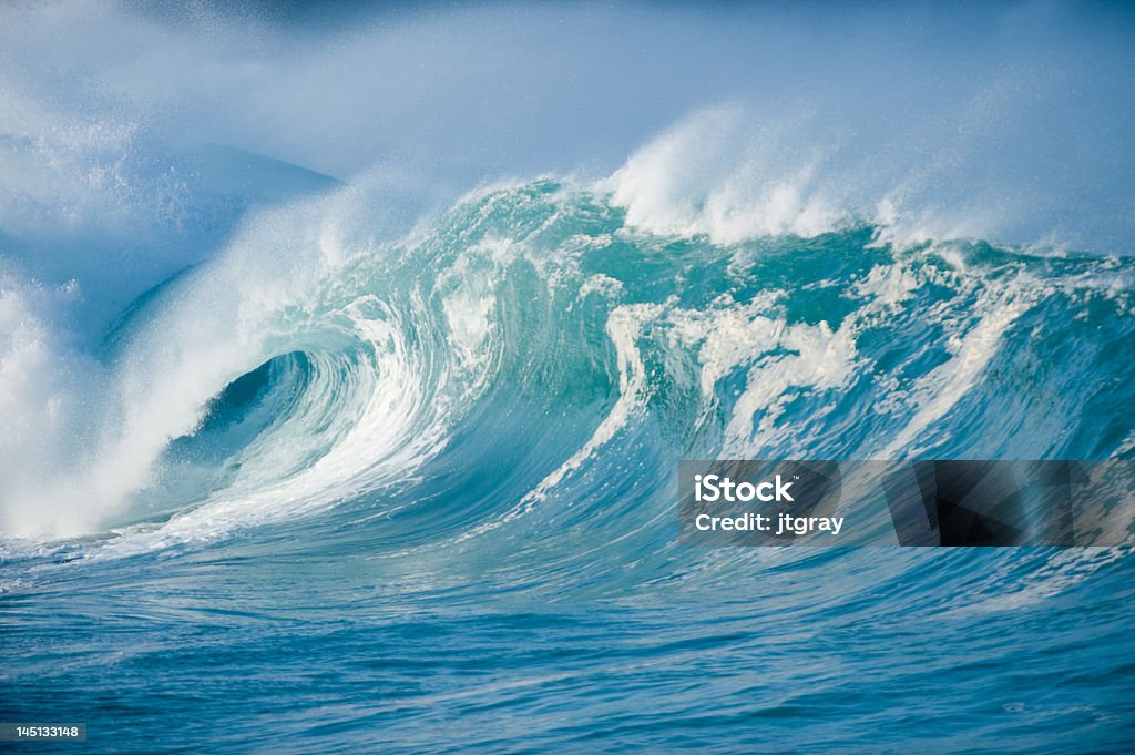 Полый волны - Стоковые фото Ваймеа Бэй роялти-фри