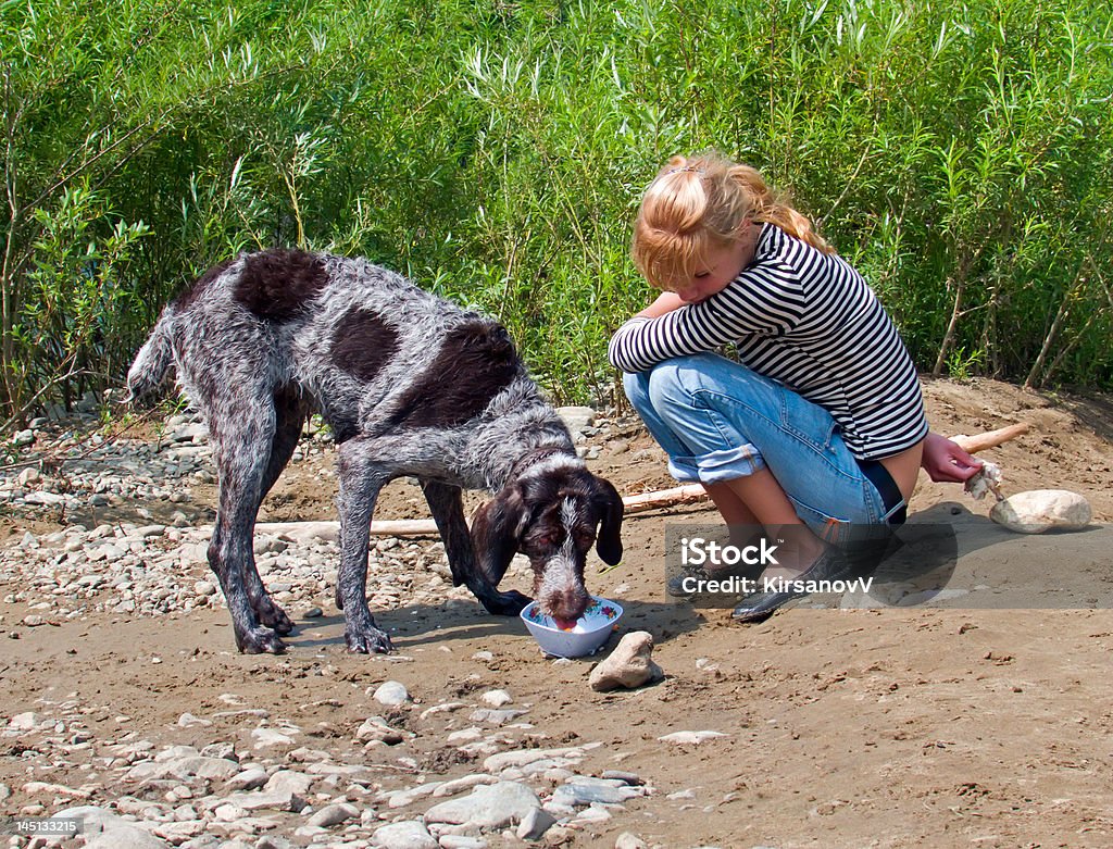 少女と犬 - イヌ科のロイヤリティフリーストックフォト
