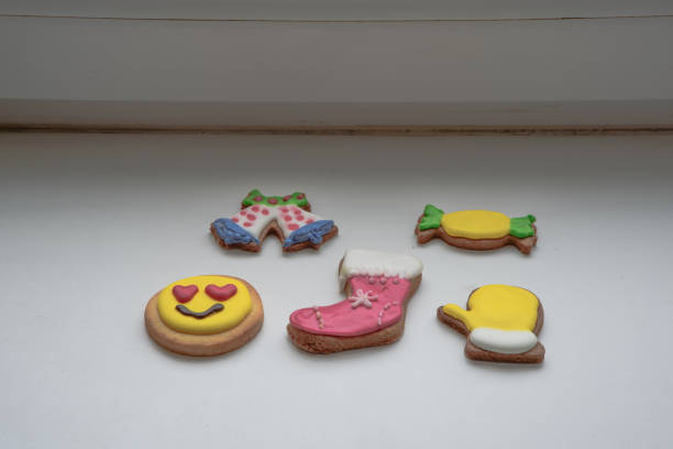 istock colorful gingerbread cookies on a white matte surface 1451351102