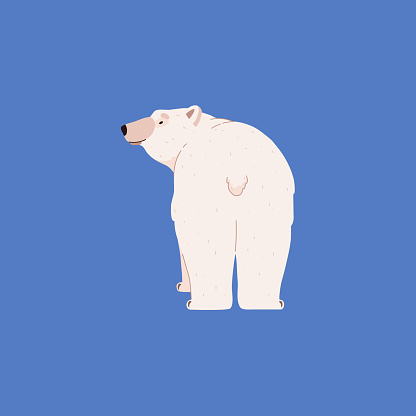 Dibujos Animados DE Peluche Oso Polar Vector Dibujos Animados DE Peluche Oso Polar Vector