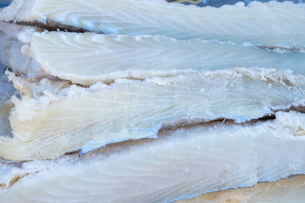 istock Several pieces of healthy and tasty salted cod. 1451363227