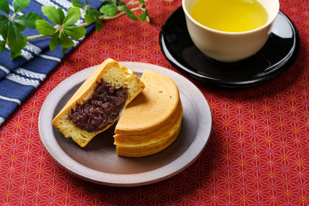 istock a Japanese style pancake filled with bean jam, called 'imagawayaki' 1451369292