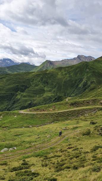 istock Verticla shot of a pathway on the hill 1451373349