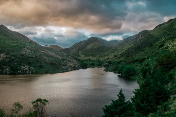 istock Beautiful mountainous lake in Argentina 1451376192