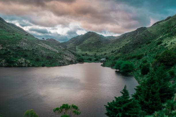 istock Beautiful mountainous lake in Argentina 1451376195