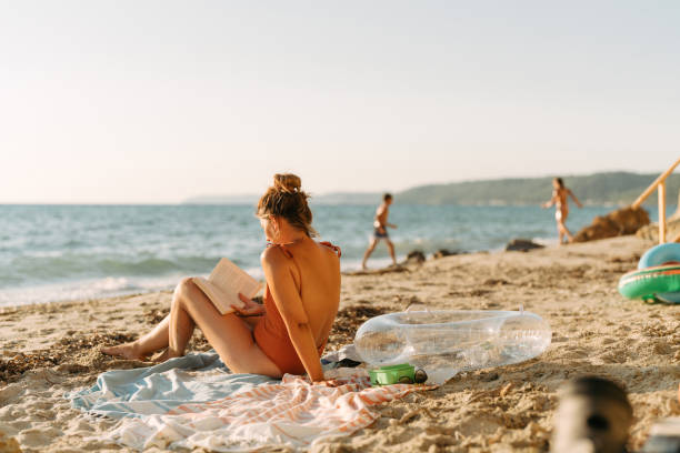 Lesen am Strand – Foto