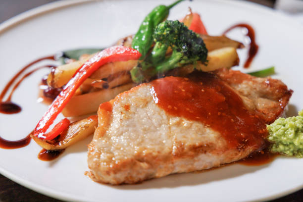 istock Juicy and delicious pork steak 1451384591